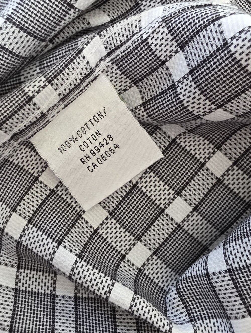 Bugatchi Uomo Shaped Fit Gray Plaid Button Down Shirt Men's Medium Cotton - Picture 10 of 11